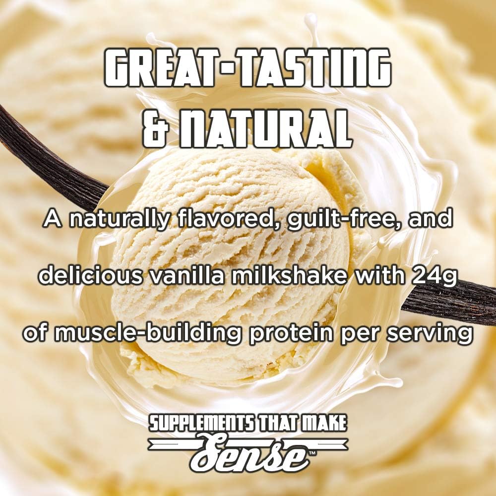 Vintage Brawn Protein - Muscle-Building Protein Powder - The First Triple Isolate of Premium Egg, Milk (Whey and Casein), and Beef Protein - Vanilla Milkshake with Zero Sugars and No Artificials: Health & Personal Care