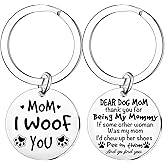 LLAFY Dog Lover Gifts For Women Mothers Day Gift Pet Mom Keychain Christmas Birthday Gifts For Pet Mom Dog Lover Gift