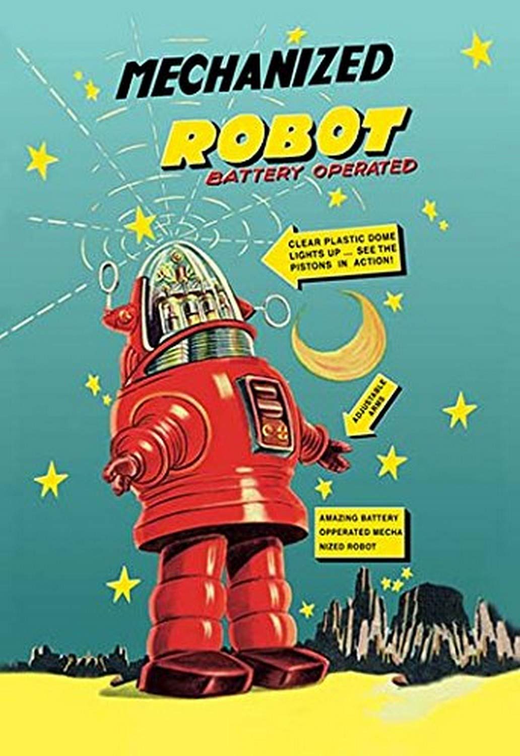 Buyenlarge 0-587-01707-4-P1827 Mechanized Robot Paper Poster, 18" x 27"