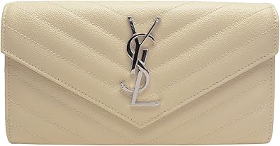 Amazon サンローラン Saint Laurent Ysl イブサンローラン 財布 長財布 二つ折り モノグラム ポーセリンホワイト レザー bow ブランド 並行輸入品 シューズ バッグ