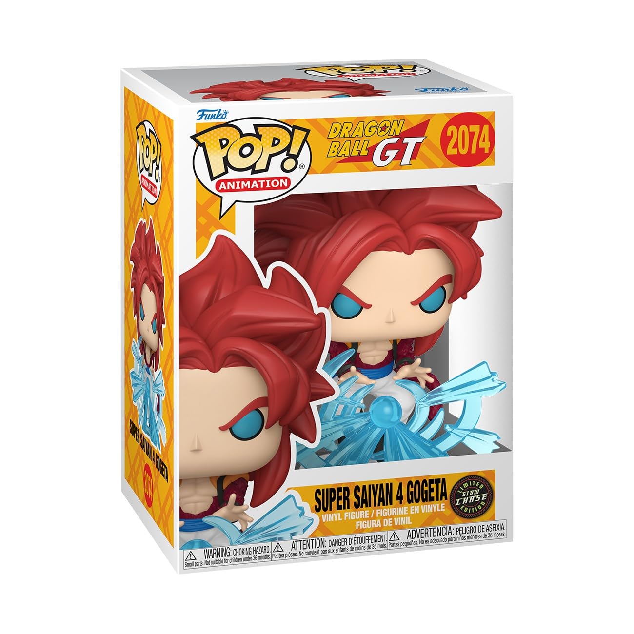 Funko Pop! Animation: Dragon Ball GT - Super Saiyan 4 Gogeta - 1/6 Odds for Rare Chase Variant - (Glow in The Dark) - Collectable Vinyl Figure - Gift Idea - Official Merchandise - Anime Fans