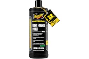 Meguiar's M205 Mirror Glaze Ultra Finishing Polish, Easy-to-Use Formula for Impeccable Shine, Multiple Ways to Apply Mirror Glaze, Removes Defects and Swirls for a High Gloss, 32 Oz Container