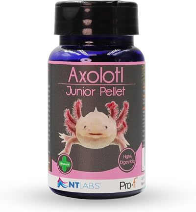 NT Labs Pro-f Axolotl Junior Pellet 60g - Sinking Amphibian Food