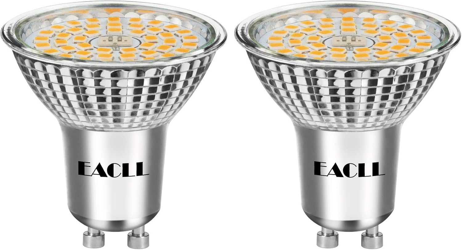 EACLL GU10 LED Lamp Daglicht Wit, 10W Gelijk aan 140W Halogeenlampen, 6-pack , 5000K 1050lm AC 230V Geen Flikkering Energiezuinige Verlichting