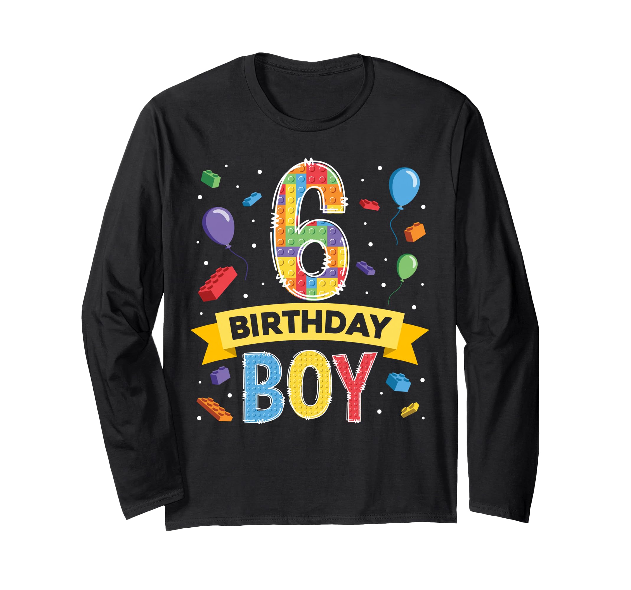 Photo 1 of * blue*
Kids 6 Year Old Building Blocks 6th Birthday Boy Long Sleeve T-Shirt size small