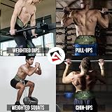 AQF Dipping Belt Weight Lifting Chain Green Camo Neoprene 36in Chain view 7