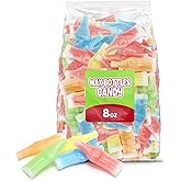 Wax Bottle Candy, 8 OZ Bag (&frac12; LB), Retro Nostalgic Candies with Fruity | Retro Nostalgic Candies with Fruity Liquid Center, TikTok Trend Snack, Assorted Colors and Flavors, Heat Sealed for Freshness