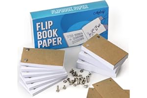 MOLCEY Blank Flip Book Paper With Holes - 720 Sheets (1480 Pages) Flipbook Animation Paper : Works With Flip Book Kit Light Pads: For Drawing, Sketching Supplies/Comic Book Kit - Drawing Paper Animation Kit