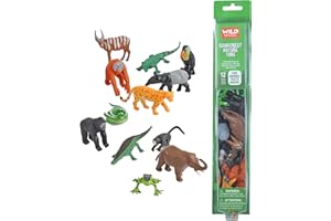 Wild Republic Rainforest Nature Tube, Toy Figures, Kids Gifts, Educational Toys for Kids, 12 Piece Set