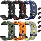 ZPJPPLX 26mm Easy Fit Watch bands For Tactix 8/Fenix 8 7X Pro 6X 5X,Soft Silicone Sport Straps Compatible for Garmin Tactix8/7/Fenix 6X Pro/5X Plus/Enduro3 2/Descent Mk2i/3i Epix Pro quatix 8 51mm