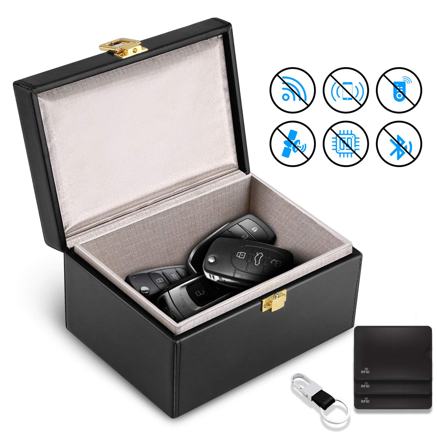 Jane Choi Car Key Signal Blocker Box, Faraday Box for Car Keys, Phone