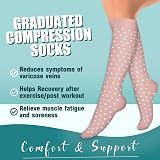 DRESHOW 4 Pairs Compression Socks Women Men Circulation Athletic Running view 3
