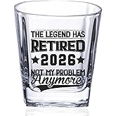 Onebttl Retirement Gifts for Men, Retirement Whiskey Glass, Funny Retired Gifts for Men, Grandpa, Dad - The Legend Has Retired 2026