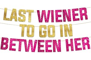 STERLING JAMES CO. Funny Bachelorette Gold Glitter Banner - Bachelorette Party Decorations, Favors and Supplies