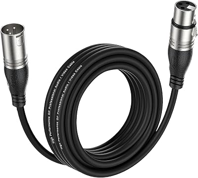 EBXYA XLR Cable 5M Microphone Patch Balanced Male to Female