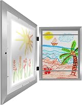 Americanflat A4 Kids Art Frame Silver Front Load Holds 100 Artworks view 6