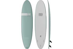 Boardworks Froth – Soft Top Surfboard – Wakesurf Board – 3 Colors - 5 Sizes from 5’ to 9’