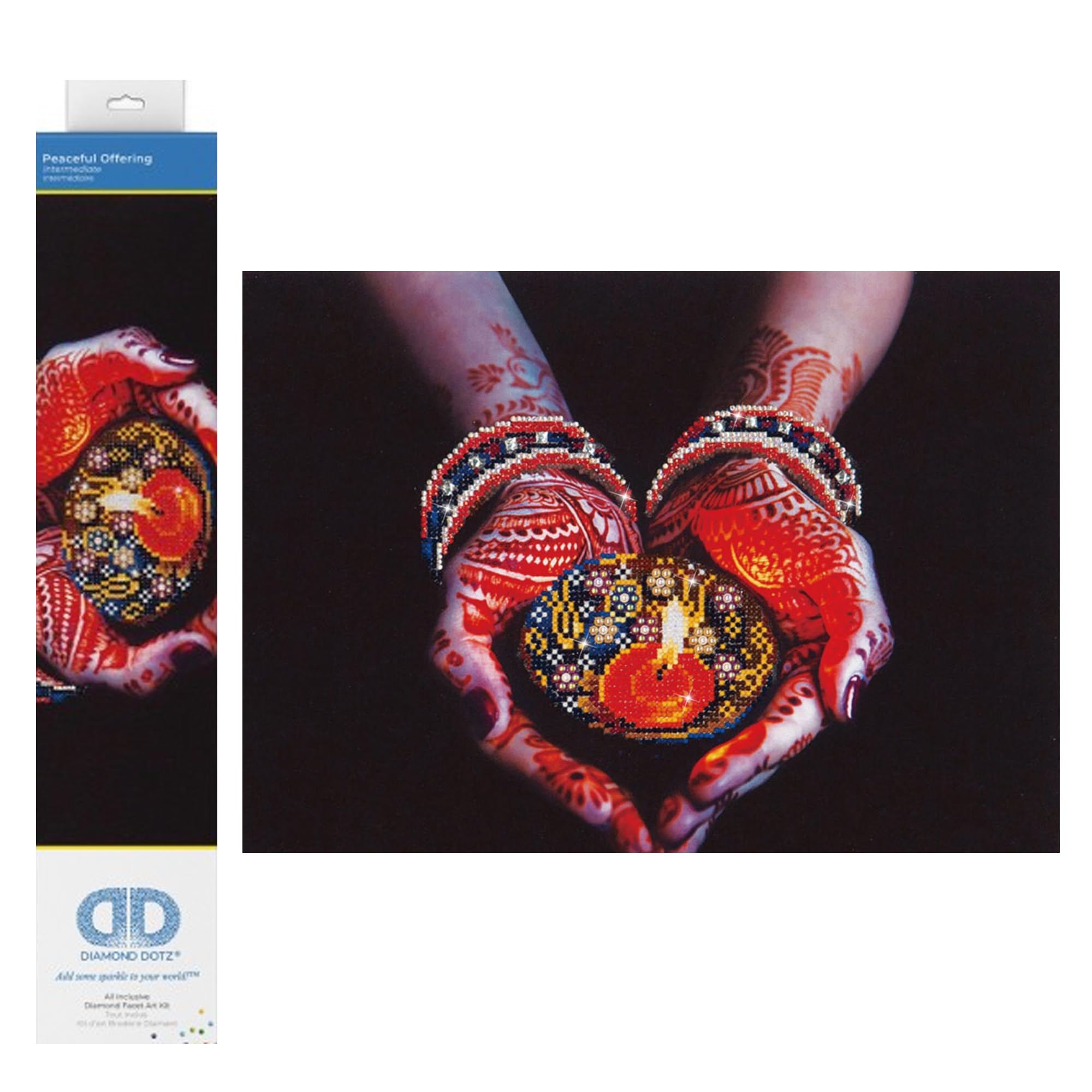 Diamond Dotz Painting Kit: Peaceful Offering, Assorted, 45.7 x 35.5cm