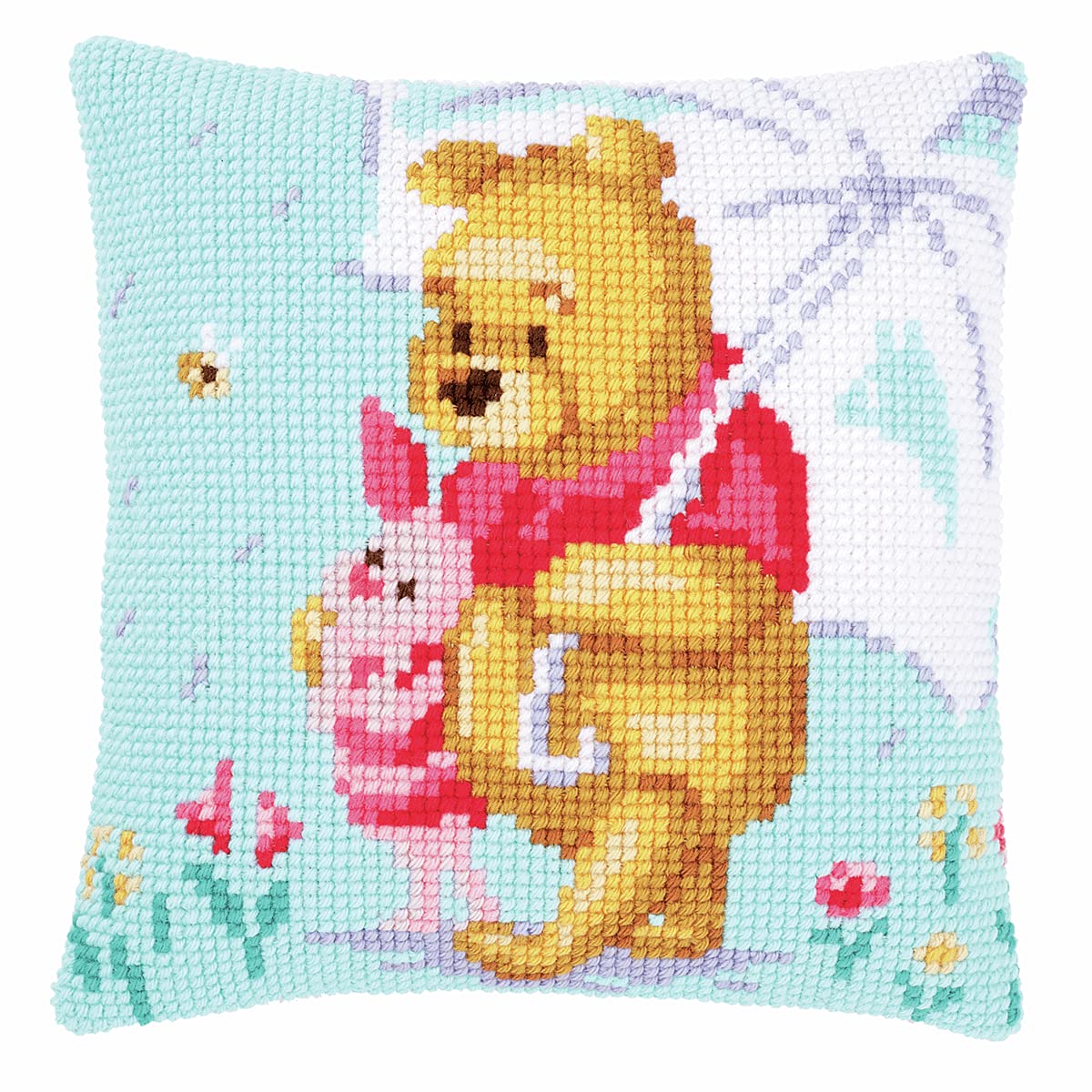 Vervaco Counted Cross Stitch Kit: Disney: Winnie in The Rain