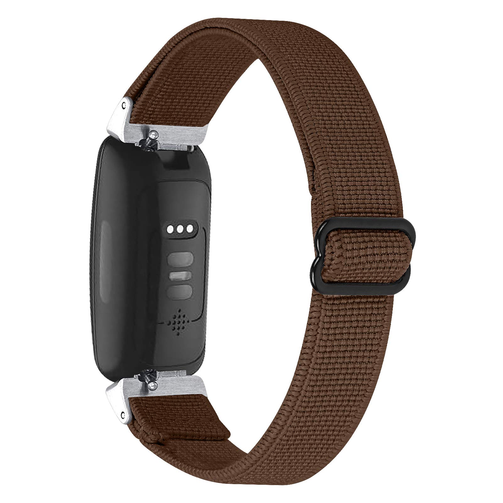 TRISTRAPS Compatible with Fitbit Inspire HR/Fitbit Inspire 2 Nylon Replacement Watch Straps Soft Elastic Breathable Sport Wristbands for Men/Women,Black/Leopard/Apricot etc