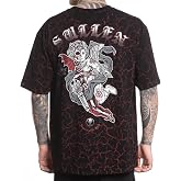 Sullen Men's Vs Evil Cherubs Capsule Tattoo Lifestyle Graphic 1 Ton Premium Cotton Short Sleeve Tee
