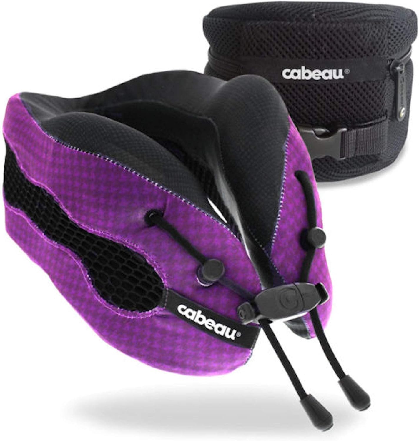 Cabeau Evolution Cool Travel Pillow, Air Circulating Head and Neck Support, 100% Memory Foam Airplane Neck Pillow, Backed by Sleep Science for Maximum Sleep Comfort