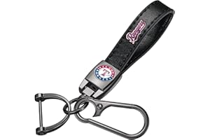 DNGNKNG Leather Car Keychain Keyring for Baseball Fans,Car Key Fob Holder Keychain Lanyard,Souvenir/Gifts for Baseball Fans