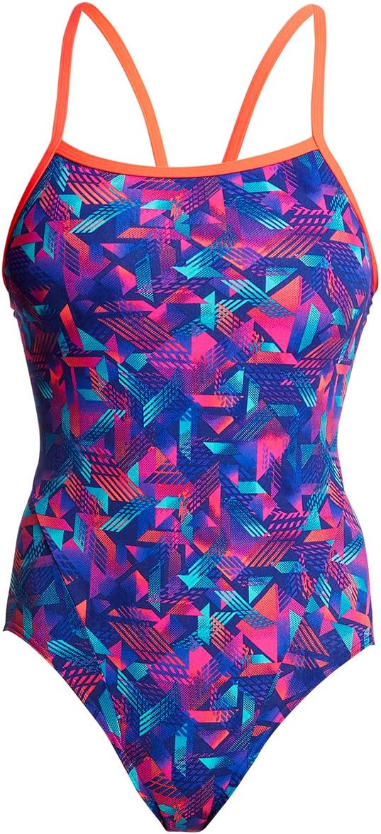 Tech Suit Single Strap Swimsuit UK Size 8 / Blue