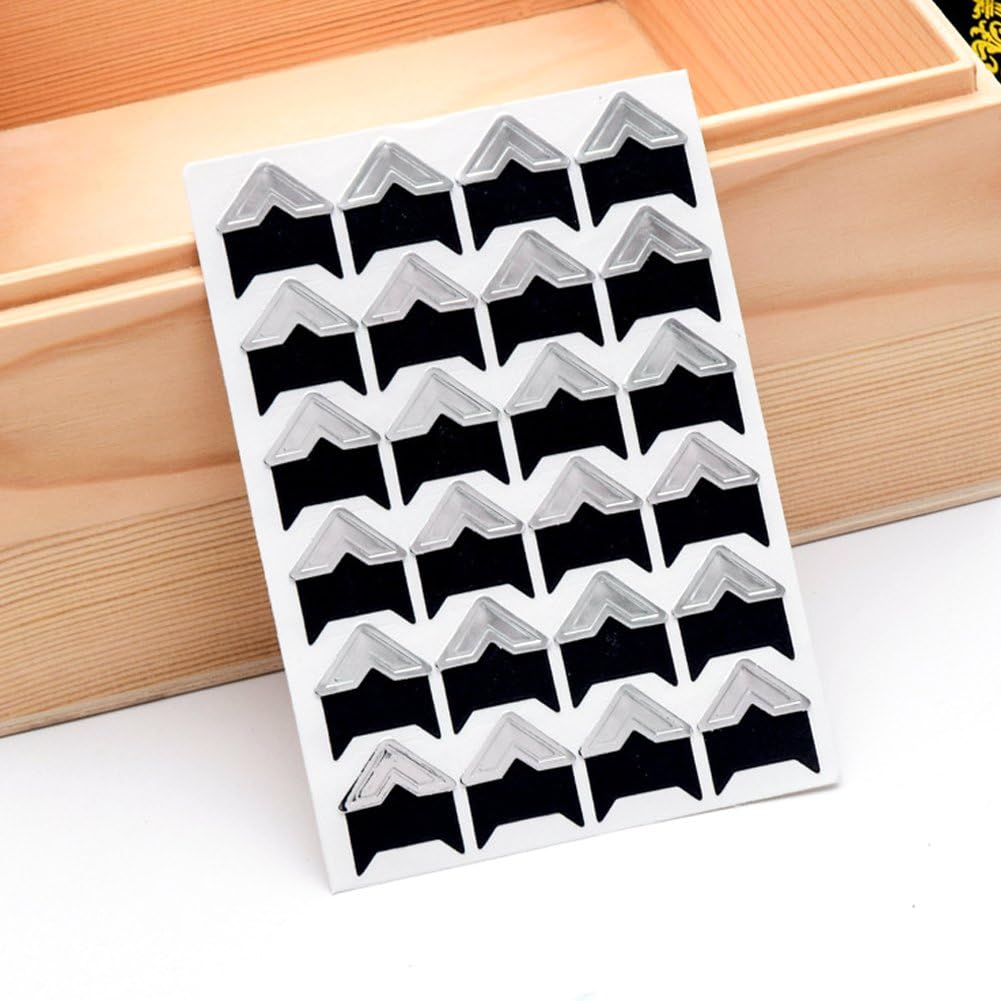 JEYORZY Foto-Ecken 20 Blätter - Selbstklebend & Transparent Für Alben, Scrapbooks & Journals