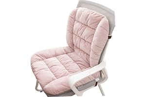 Chair Pads, Rocking Chair Cushion Relaxing Warm Desk Pillow with Seat and Backrest Removable Computer Cushion with Elastic Be