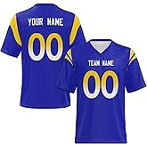 Custom Football Jersey, Football Jerseys Personalized Name/Number, Football Shirt for Men Women and Youth