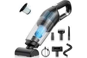 Yedop Handheld Vacuum Cordless, 26,000 Pa High Power Suction, Portable Rechargeable Car Vacuum Cleaner for Home, Pet Hair, Keyboard & Furniture, Black