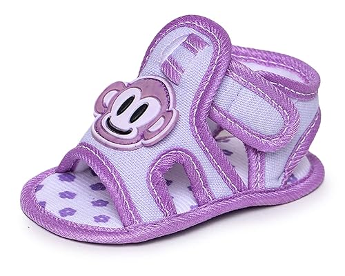 purple baby sandals