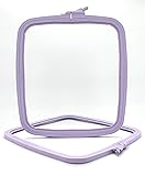 Nurge Lila Plastic Square Embroidery Hoop, Cross