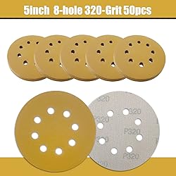 QYQRQF 5 Inch Sanding Discs Hook and Loop, 320