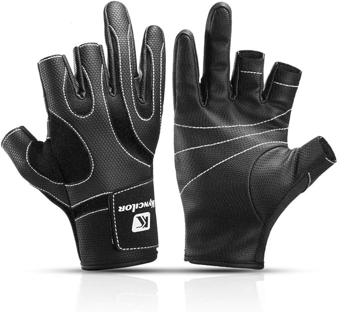 Sport Fishing Gloves Sun Protection Skidproof 3 Fingerless