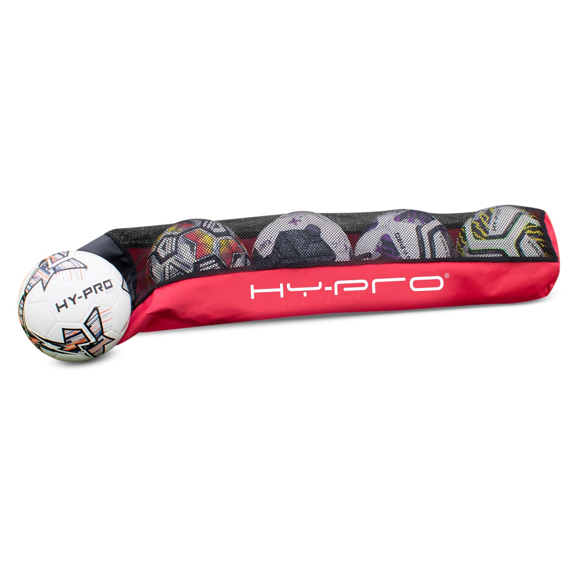 Hy-Pro Unisex Adult Football Bag – with Mesh Outer and Tie Cord Closure, Ideal Equipment Bag for Football, Basketball, or Netball Ball Storage - Outdoor Ball Storage Solution for Up to 5 Balls