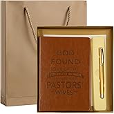 Watersay Valentine Pastors Wife Gift for Women Religious Notebook and Ballpoint Pen Set Leather Journal Notebook for Valentine Birthday Gifts