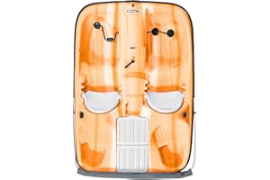 Pelican Pedal Boat DLX Angler - Ram-X Material - Molded Seats & Adjustable backrests - Multiple Storage Areas - Fade Orange/W