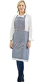Anti RF LF Electric field shielding blocking apron blue, For women men daily Adjustable kitchen Apron of 2 pocket, safety stainless steel, Korea
