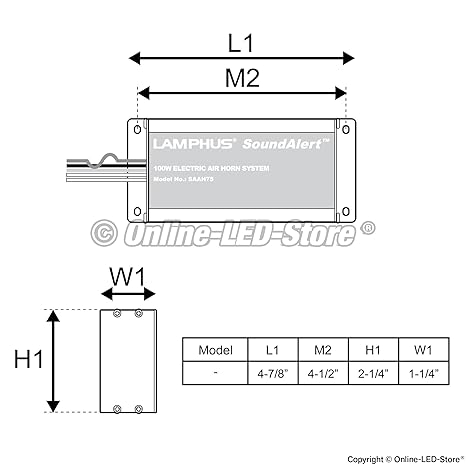 Lamphus Lamphus Soundalert Saah75 Sasp03 100w Electronic Air