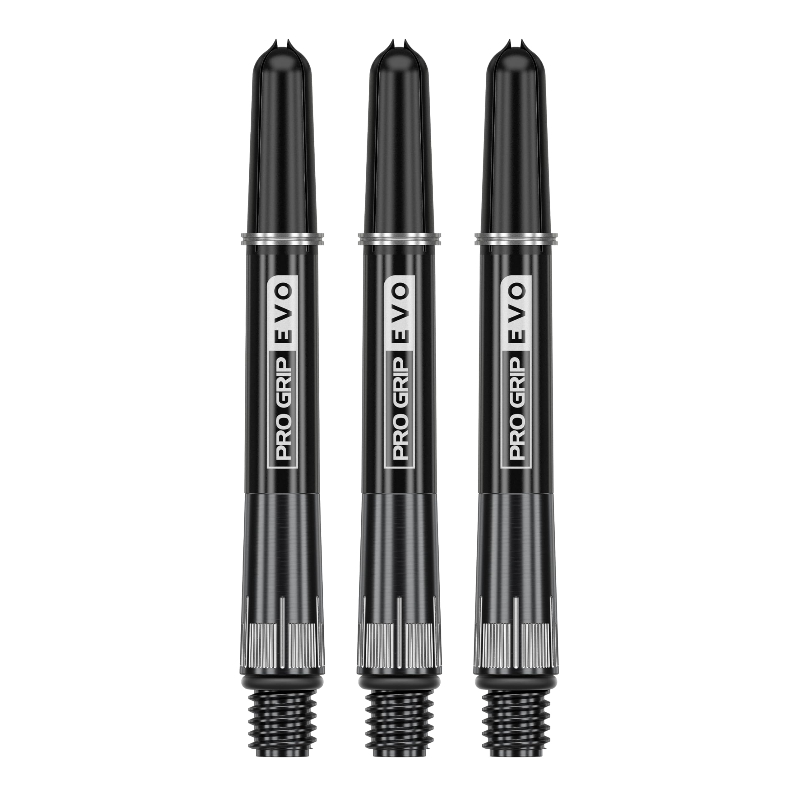 Target Darts Raymond van Barneveld Pro Grip EVO Chrono Titanium Shafts, Set of 3 | Professional Dart Accessories, Dart Shaft Sets, 3 Pack – Length: Intermediate (42.7mm)
