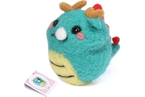 Nitlak Needle Felting Kit, Animal Needle Felting Starter Kit, Needle Felting Supplies with Felting Needles Instruction, Complete Needle Felting Tools for Beginners Adults DIY Craft (Dragon)