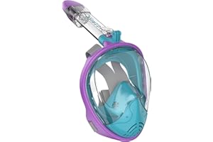 G2RISE Full Face Snorkel Mask Adults Snorkeling Set Gear for Kids with Detachable Camera Mount, Safe Breathing, Anti Fog Anti Leak