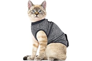 SoeKoa Cat Anxiety Jacket, Anxiety Vest for Cats, Jackets for Cats Only, Self-Adhesive Adjustable Pet Cat Calming Wrap Shirt, Calming Wrap for Pets to Relieve Stress