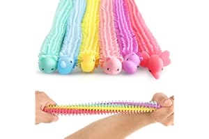 ZAXIDEEL Stretchy Strings Sensory Toys - Easter Basket Stuffers for Kids, Quiet Fidget Toys, Classroom Rewards for Students, Stress Relief Calming Toys, Stretchy Toy for Hand Therapy