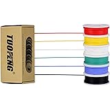 Alambre eléctrico de calibre 30, kit de alambre coloreado Alambre de silicona flexible 30 AWG (6 carretes de 20 metros…