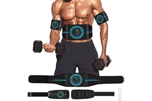 KETAN ABS Stimulator Muscle Toner, AB Machine for Abdomen/Arm/Leg, Muscle Stimulator for Muscle Growth, Ab Toning Belt Muscle Stimulator for Men and Women 3 Pack