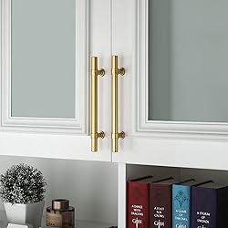 Haliwu 20 Pack Gold Cabinet Handles, Brushed Brass