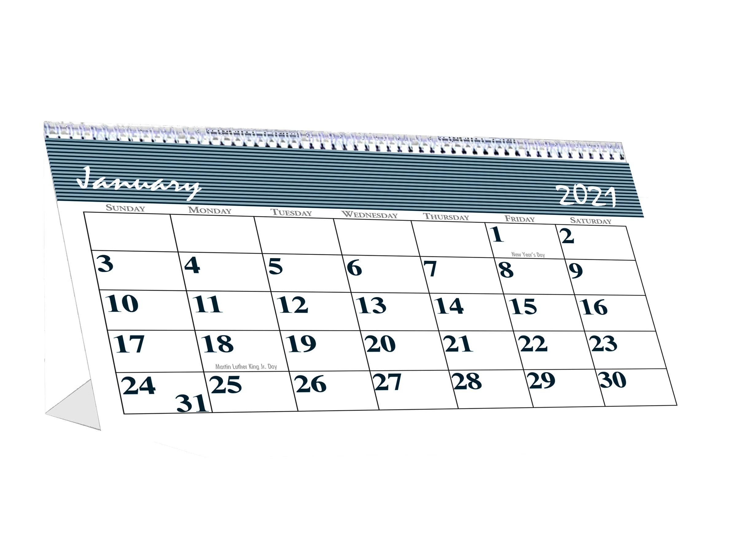 House of Doolittle 2021 Monthly Desktop Tent Calendar, Bar Harbor, 7 x 4.25 Inches, January - December (HOD3679-21), white